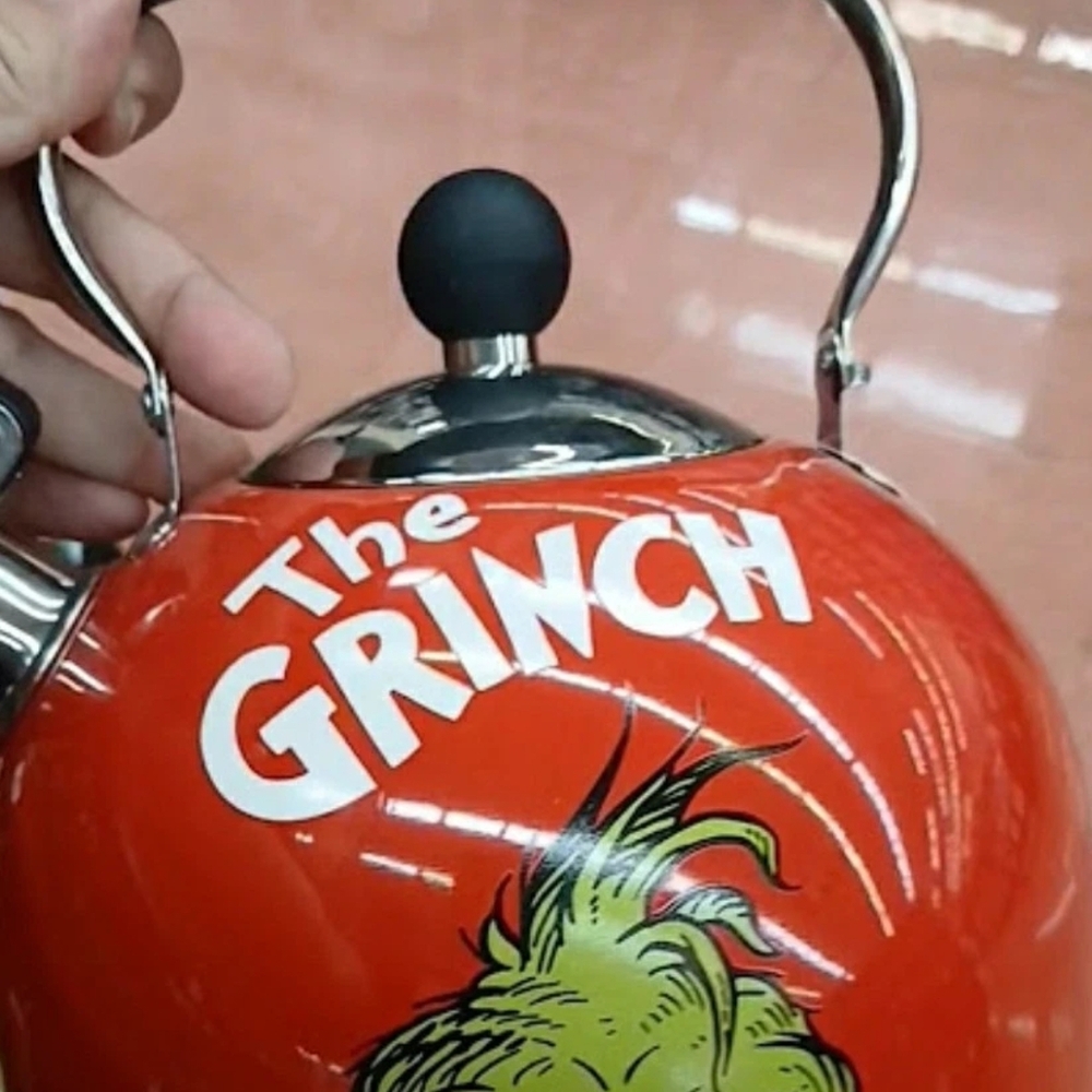 The Grinch Red Kettle Teapot